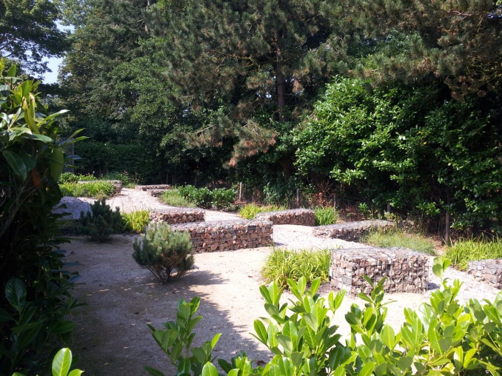 schelpenpad in de tuin